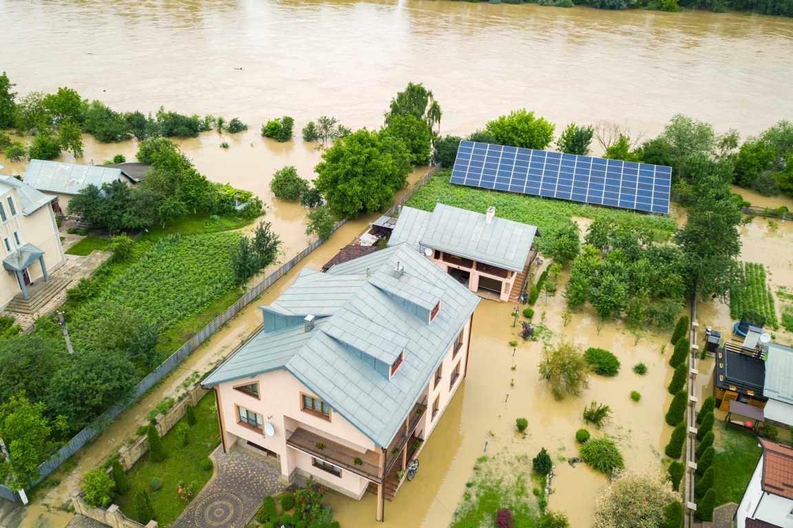 Gebäudeschäden durch äußere Einwirkung von Hochwasser