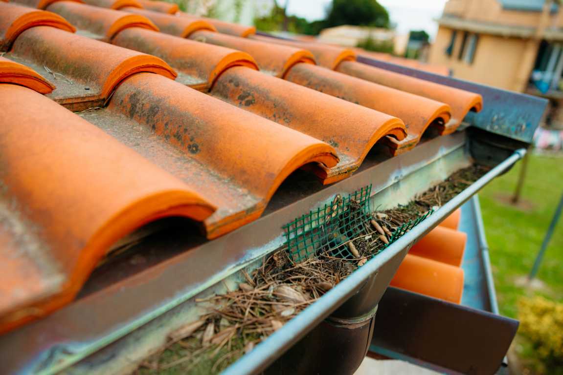Immobilien im Frühjahr: Check für Eigentümer, Käufer und Verkäufer. Beim Frühjahrs-Check der Immobilien unbedingt den Zustand des Daches und die Regenrinnen auf Verunreinigungen und Verstopfungen prüfen.